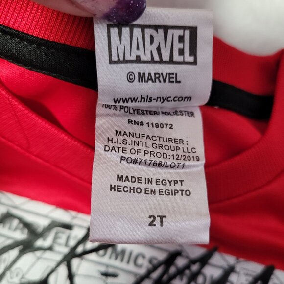 Marvel Spider-Man Toddler T-Shirt Red Short Sleeve Graphic Tee Size 2T - Picture 5 of 7